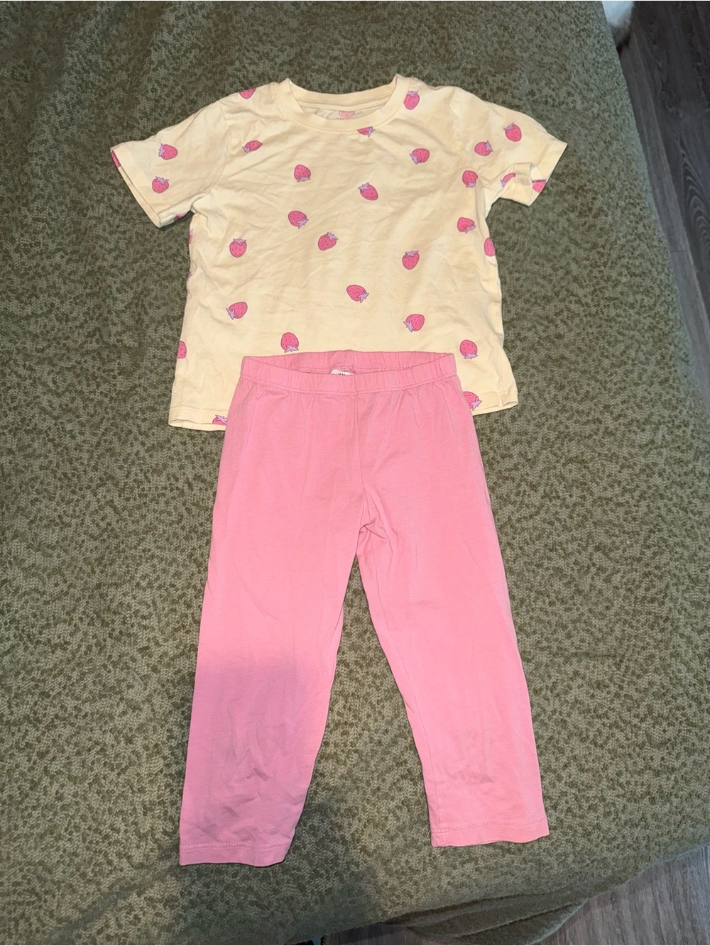 H&M Pink Tee and Pink Leggings Set